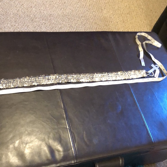 👏🏻FREE add on-NWT Ardene silver sequins stretchy belt - Picture 2 of 6